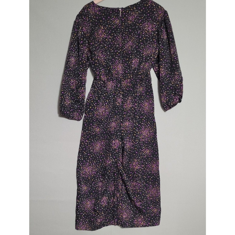 kate spade Black Jumpsuit with Pink, Purple & Gold Polka Dot Print - Picture 3 of 4